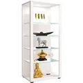 ebuy24 Glasol3 Vitrinenschrank Weiß