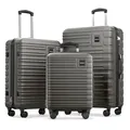 Travely Polycarbonat Koffer Set 77cm, 67cm, Handgepäck Koffer in einem Set, Sehr robuste Reisekoffer mit sanften Rollen & TSA Schloss, Reisekoffer