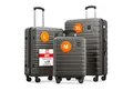 Travely Koffer Polycarbonat Koffer Set - 3 teiliges Kofferset, XL + L + M, 4 Rollen, Designed in Germany, austauschbare Griffe und Rollen