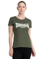 Lonsdale Frauen T-Shirt CARTMEL Olive/White L