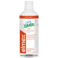 Die Elmex Junior Mundspülung 400 ml ohne Alkohol und mit mildem angenehmen Minzg