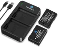 Homesuit EN-EL14 EN-EL14a Akku 1300mAh und USB LED Dual Ladegerätsatz für Nikon D5600 D3300 D3500 D5100 D5500 D3100 D3200 D5200 D5300 Coolpix P7000 P7100 P7200 P7700 P7800 (2er-Pack)
