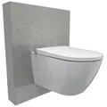 BERNSTEIN Dusch-WC Basic 1102 Komplettanlage in Weiß – Hygienisches Bidet-WC mit Warmwasser-Funktion, Japanische Toilette mit Soft-Close-Sitz, Spülrandlos, Nachtlicht, 180°-Vortex-Spülsystem