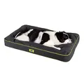 FERPLAST Tappetino per Cani - Cuccia Ortopedica per Cani Grande - Materassino per Cani - Impermeabile e Antigraffio - Cuccia per Cani Morbida - Polo, 95 x 60 x h 8 CM, NERA