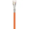 CAT 7a Installationskabel, S/FTP (PiMF), AWG 23/1 (solid) CU (Kupfer), (Orange);