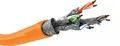 Goobay™ CAT 7A Netzwerkkabel, S/FTP (PiMF), orange, 100 m