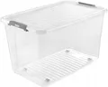 Keeeper Aufbewahrungsbox mit Deckel und Rollen, 56 L , LEO