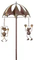 Windspiel Mäuse Karussel aus Metall, Katze und Maus, 81 cm hoch, Ø 27 cm