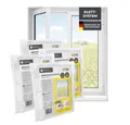 EASYmaxx Insektenschutz-Fensterrahmen Insect Protect Insektenschutzgitter 110x130cm mit Klettverschluss, (4-St), Moskitonetz, Montage ohne Bohren, zuschneidbarer Insektenschutz