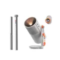XGIMI MoGo 4 Mini Beamer Set mit Akku – Smart Outdoor Heimkino mit PowerBase-Ständer, 5h Laufzeit, Google TV & Netflix, 360° Ständer, 450 ISO-Lumen, 2×6W Harman Kardon