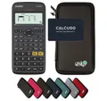 CASIO Taschenrechner fx-82DE X ClassWiz inkl. WYNGS Schutztasche Schwarz