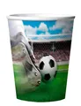 3D-Effekt Plastikbecher "Fußball" 4er Pack