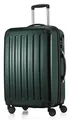 Hauptstadtkoffer ALEX - Erweiterbarer Hartschalenkoffer 65 cm (74 L) mit TSA-Schloss - robuster Trolley-Reisekoffer mit 4 Doppelrollen, Dunkelgrün