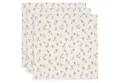 Jollein Spucktuch 70x70cm Mulltuch im 3er Pack, Multifunktional nutzbar in der Babyzeit