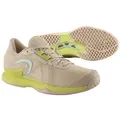 Head Sprint Pro 3.5 Allcourt beige/limegrün Damen Tennisschuh beige 42 EU