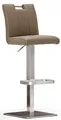 MCA furniture Bistrostuhl BARBECOOL Barhocker Bistrostuhl Tresenhocker, mit Rückenlehne, Bodenplatte eckig, 180° drehbar, Sitzhöhe von 55-80cm