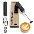 Subminimal NanoFoamer Lithium Hand Milchschäumer | Mikro geschäumte Milch für Premium Barista-Style Kaffeegetränke | Wiederaufladbarer Milchaufschäumer Cappuccino, Latte, Heiße Schokoladen und mehr