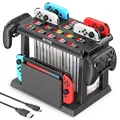 Switch Spiele Aufbewahrung mit Switch Controller Ladestation Switch Ladestation