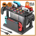 Switch Spiele Aufbewahrung Controller Ladestation Switch/OLED Joycons TV-Dock