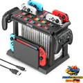 Joycon Ladestation 6 Joycon Kytok Switch Spielkarten TV Dock Aufbewahrung