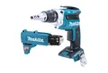 Makita Akku-Magazinschrauber DFS 250 Z 18 V + Magazinschrauben Vorsatz - ohne Akku, ohne Ladegerät