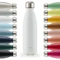 Blumtal Thermosflasche, Weiß, Metall, 0.75 L, Zylindrisch, Lfgb, hält warm, Kaffee & Tee, Tassen, Thermobecher