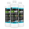 BiOHY Profi Fensterreiniger (3 x 1 Liter) | Glasreiniger Konzentrat | für Fenstersauger geeignet | streifenfreie Reinigung von Glas-, Fenster- & Spiegelflächen | ideal für Haushalt & Auto
