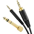 OKULI Ersatz-Audiokabel Draht Kompatibel mit Sennheiser HD518, HD558, HD595, HD598 Kopfhörer Ohrhörer
