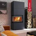 Kamineinsatz Simple Box 8 kW Ø 200 Black Holzofen, effizient & modern, Ökodesign