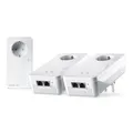 devolo Magic 2 WiFi next Multiroom Kit, WLAN Powerline Adapter, bis zu 2.400 Mbit/s, Mesh WLAN Steckdose, 2x Gigabit LAN, Access Point, dLAN 2.0, weiß