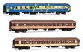Electrotren HE4035 RENFE, 3er-Packung „Costa Brava“, Blauer Restaurantwagen + 2 x Liegewagen in „Estrella“-Lackierung, Ep. IV-Personenwagen