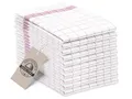 ZOLLNER 10er Set Geschirrtücher Baumwolle in 50x70 cm - super saugstarke und langlebige Küchentücher - waschbar bis 95°C – in rot weiß kariert - Gastronomiequalität - Oeko Tex® Zertifiziert