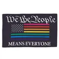 AZ FLAG Flagge WIR DIE Menschen Regenbogen 150x90cm - LGBT Fahne 90 x 150 cm - flaggen Top Qualität