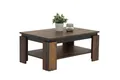 Couchtisch Tim II mit Ablageboden, Farbe oldwood/schwarz
