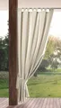 Eurofirany Outdoorvorhang GARDEN, wasserdichter Terrassenvorhang (1 St), Schlaufen, Lichtschutz, Polyester, für Pavillon, Pergola & Balkon, wetterfest, UV-Schutz