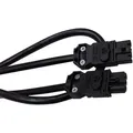 Schneider NSYLAM1M Verbindungskabel für IEC-Multifixierungs-LED-Lampen, 1,5 m, schwarz