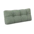 POKAR Palettenkissen Palletenauflagen Palettenpolster Palettensofa Palettenmöbel Schaumflocken Kissen für Europaletten Sitzkissen 120x40, Grün