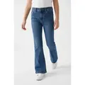 Levi's® Kids Bootcut-Jeans LVG BAGGY FLARE Flared, Destroyed-Effekte for Girls blau 10 (140)