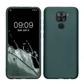kwmobile Case kompatibel mit Xiaomi Redmi Note 9 Hülle - Schutzhülle aus Silikon metallisch schimmernd - Handyhülle Metallic Petrol