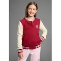 KangaROOS Sweatjacke College-Jacke mit Kragen beige|rot 164/170