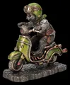 Steampunk Figur - Katze auf Roller - Veronese Statue Kätzchen Kater 14 cm