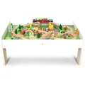 Coemo Spieltisch, Weiß, Holz, 57x98 cm, unisex, CE, Spielzeug, Holzspielzeug