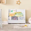 SoBuy Bücherregal Kinder Montessori Kinderregal mit 4 offenen Fächer KMB32-K-W