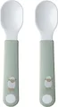 Mepal Kinderbesteck Baby Lernlöffel 2er Set, spülmaschinengeeignet, BPA frei, Little Farm Design, ideal für Kleinkinder, sicheres Lernbesteck