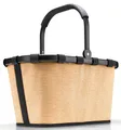 reisenthel Einkaufskorb carrybag frame raffia black, braun 22,0 l