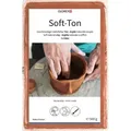 Soft-Ton Modelliermasse gebrauchsfertig weich lufthärtend terracotta 500 g - Orange
