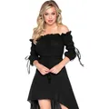 Leg Avenue Schwarzes Gaze-Kleid (XL, XXL) (LA2700X1XS)