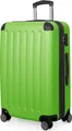 HAUPTSTADTKOFFER Spree - Trolley 65cm mit Erweiterung, Hardshell Suitcase, Check-In Reisekoffer Gepäck 20 kg 4 Rollen, Hartschalen-Koffer TSA, 74L,Apfelgrün