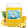 Belissia Slush Eis Sirup 5 Liter Konzentrat | Ananas Geschmack | sehr ergiebig in knalligen Farben (1:5) für bis zu 30 Liter | Glycerin frei – für Slush-Eis - Maschinen & Wassereis