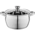Florina INOX POT OLIVER 22 CM 4,3L. WITH LID, IND. (SATIN) (Kochtopf, Edelstahl, 22 x 14 cm) (5G1031)